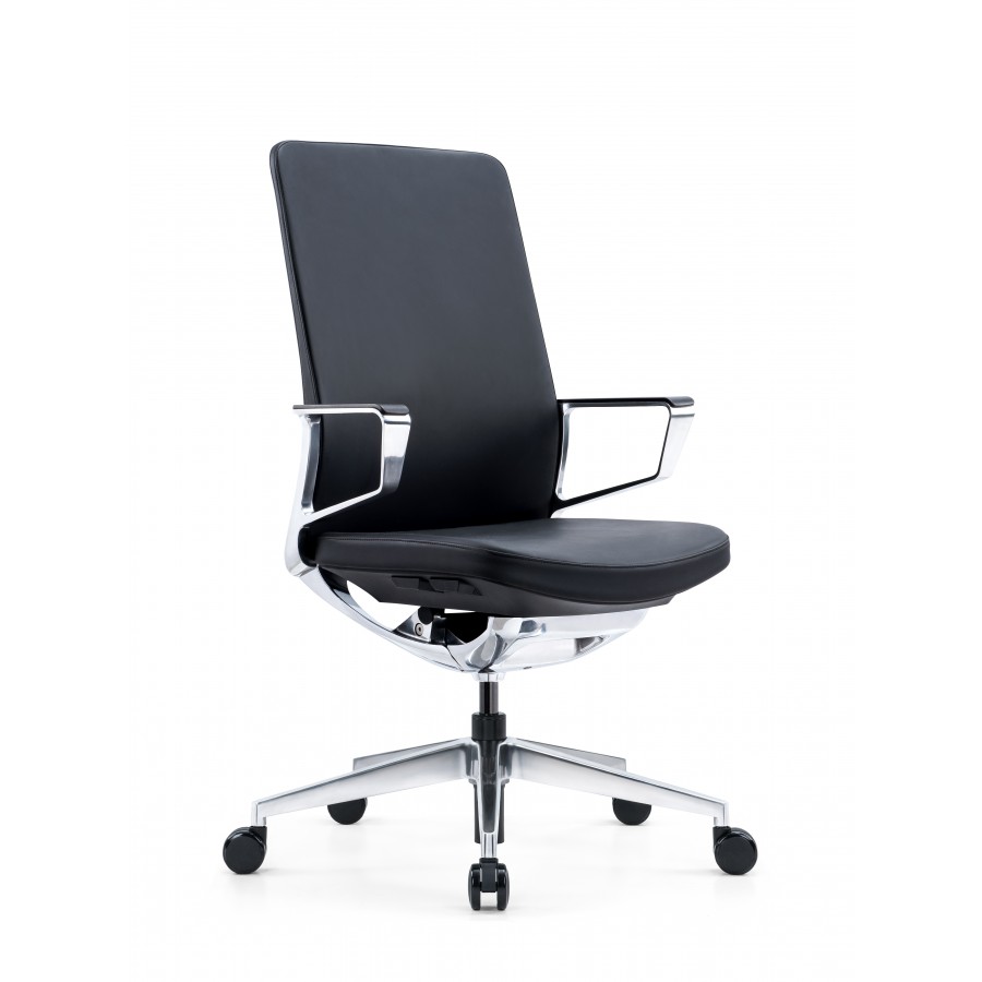 Lusso Aluminium Executive Leather Office Chair